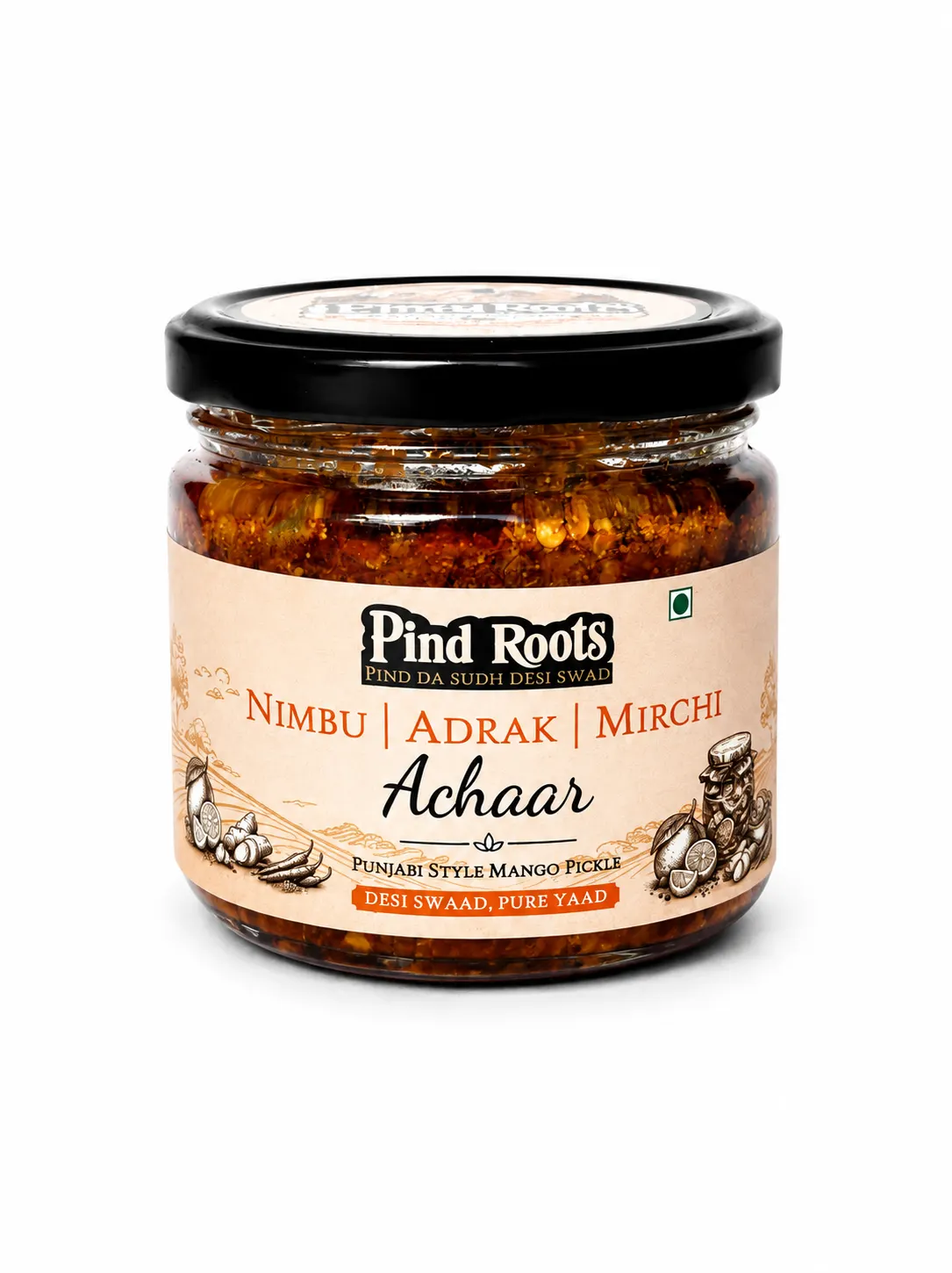 Pind Roots Nimbu Ginger Mirchi Achaar
